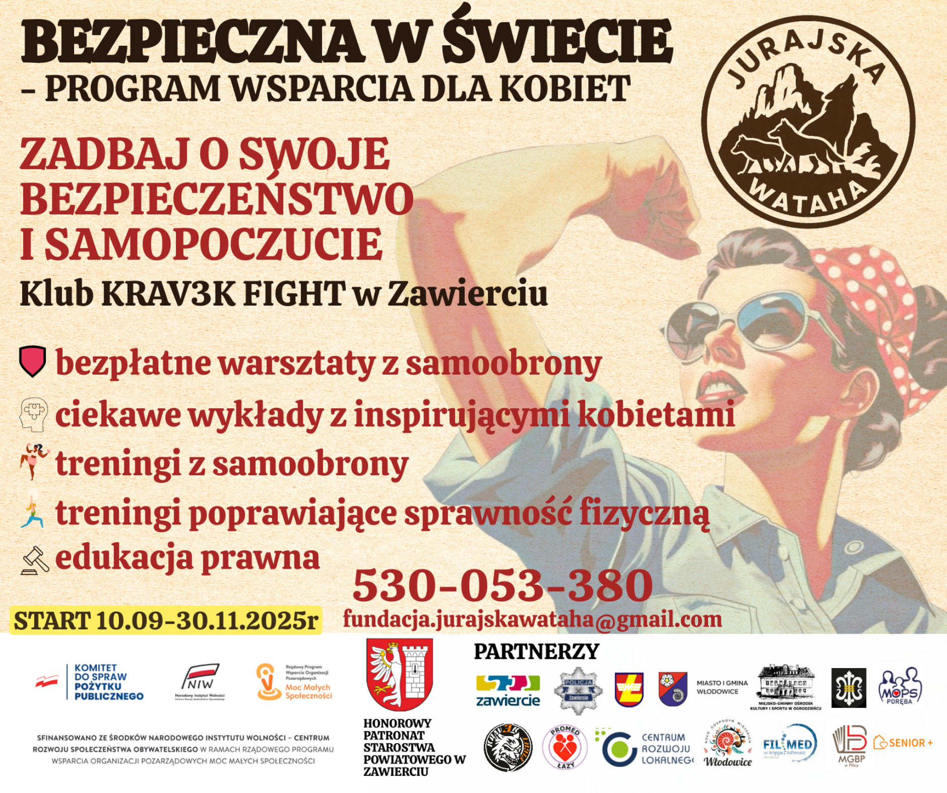 Read more about the article Konferencja otwierająca projekt pn.&nbsp;„Bezpieczna w&nbsp;świecie” realizowany przez&nbsp;Fundację Jurajska Wataha we&nbsp;współpracy z&nbsp;Centrum Rozwoju Lokalnego